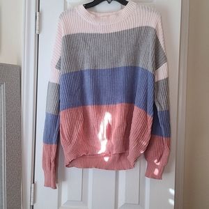 Ambiance striped knit sweater